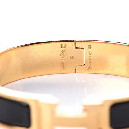 Hermes Enamel Narrow Clic Clac H Bracelet PM Black 3 of 3