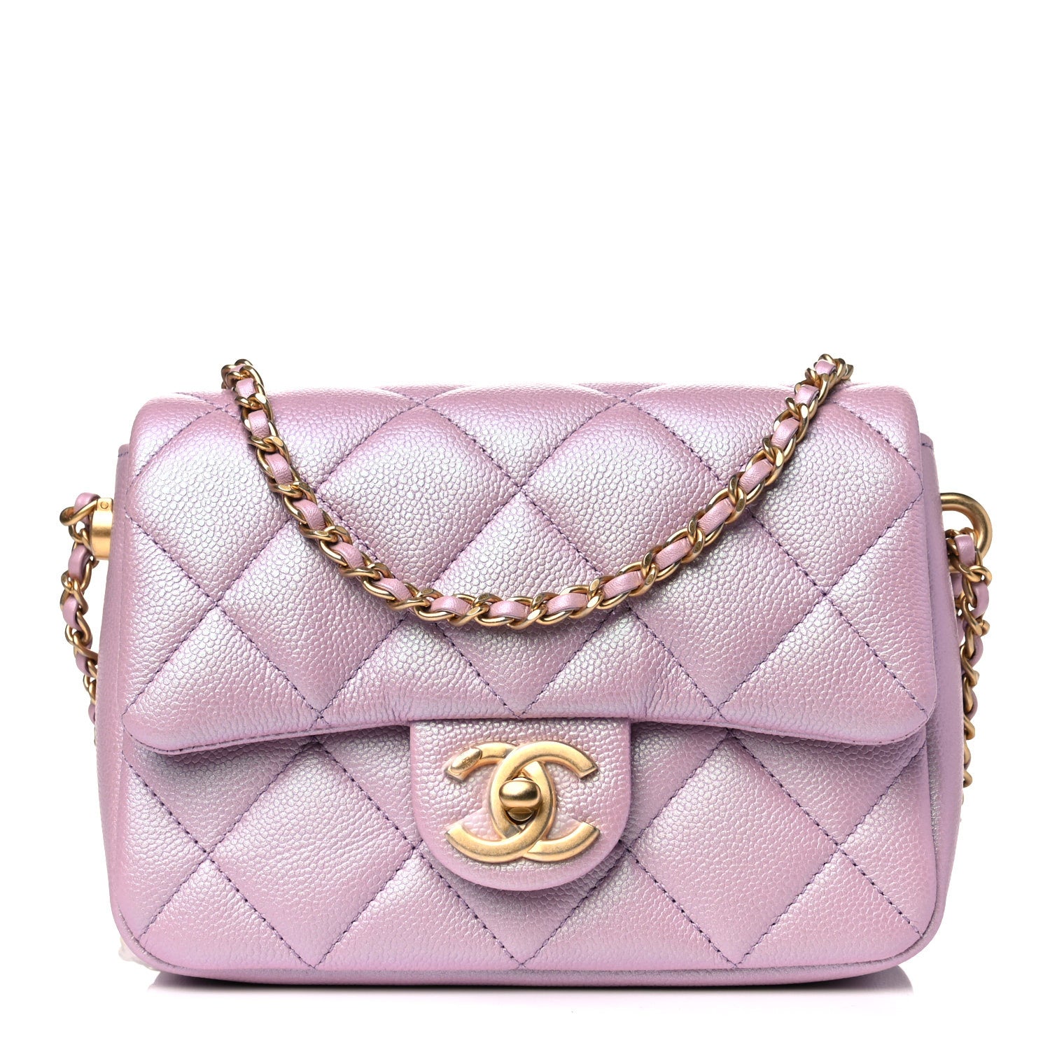 Chanel Iridescent Caviar Quilted Mini My Perfect Flap Pink 1 of 11