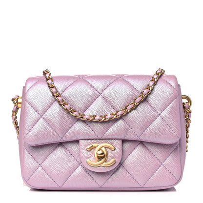 Chanel Iridescent Caviar Quilted Mini My Perfect Flap Pink 1 of 11