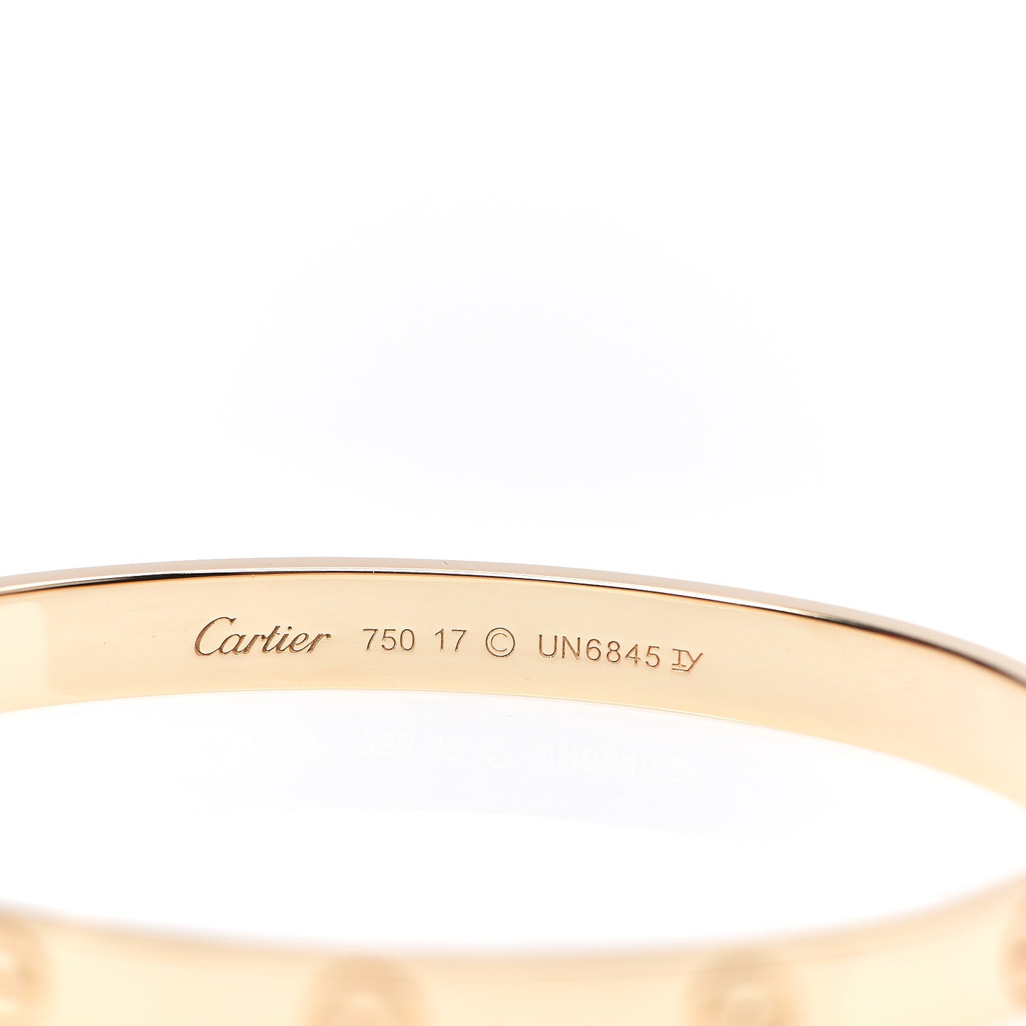18K Yellow Gold LOVE Bracelet 17