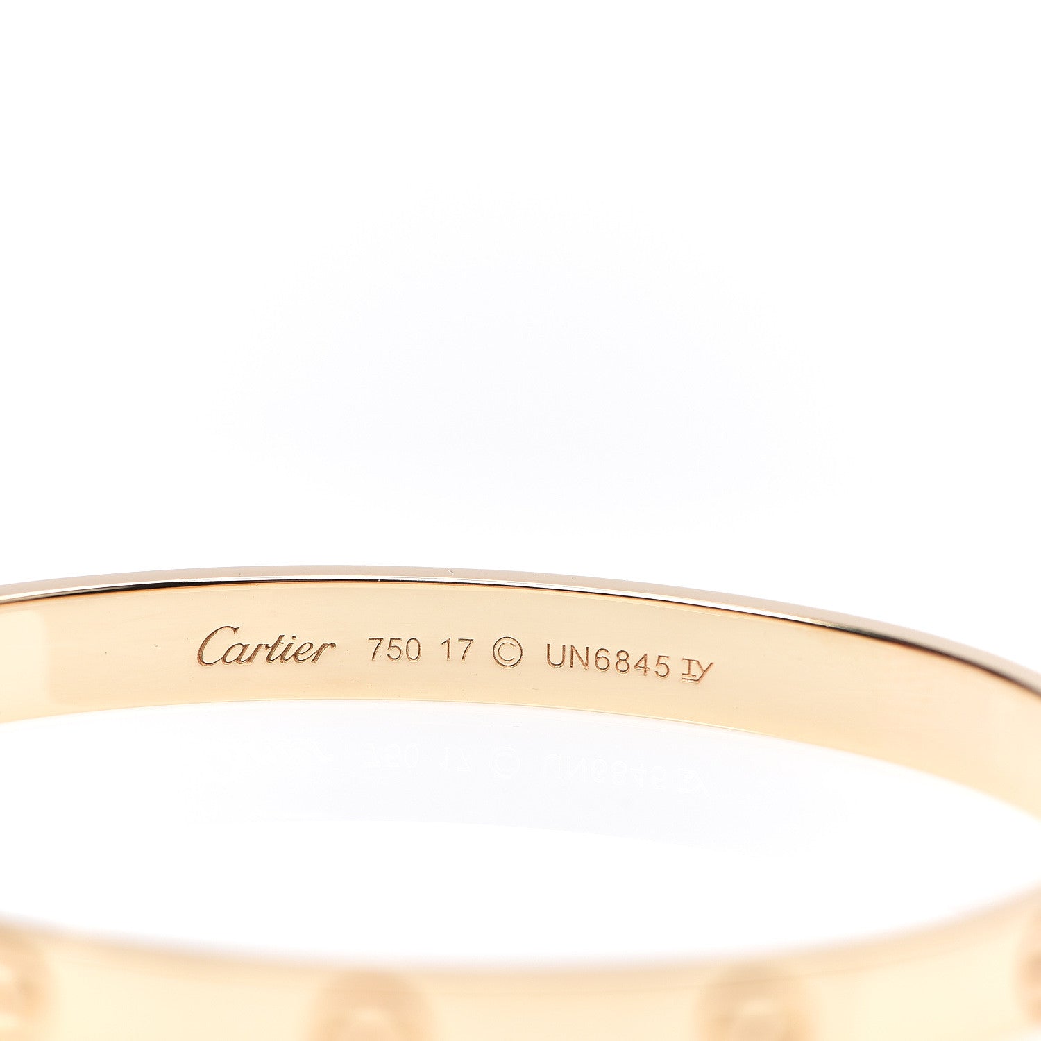 Cartier 18K Yellow Gold LOVE Bracelet 17 3 of 3