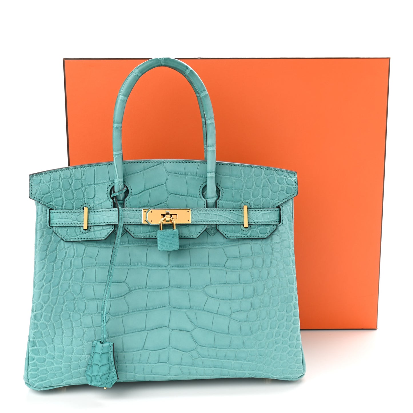 Matte Alligator Birkin 30 Bleu Atoll