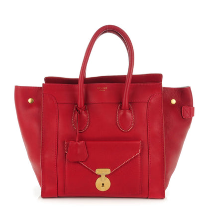 Celine Smooth Calfskin Mini Envelope Luggage Red 1 of 9