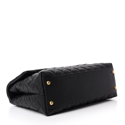 Chanel Caviar Quilted Medium Coco Handle Flap Black 5 of 11