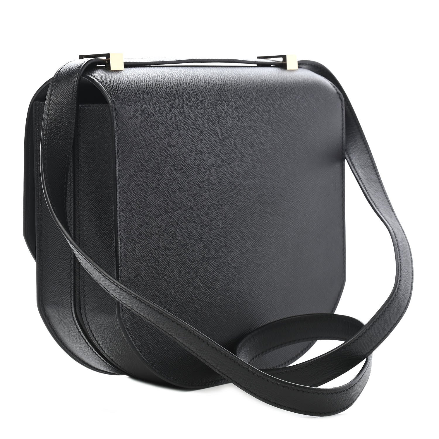 Hermes Grained Monsieur Mosaique Au 24-21 Black 2 of 7