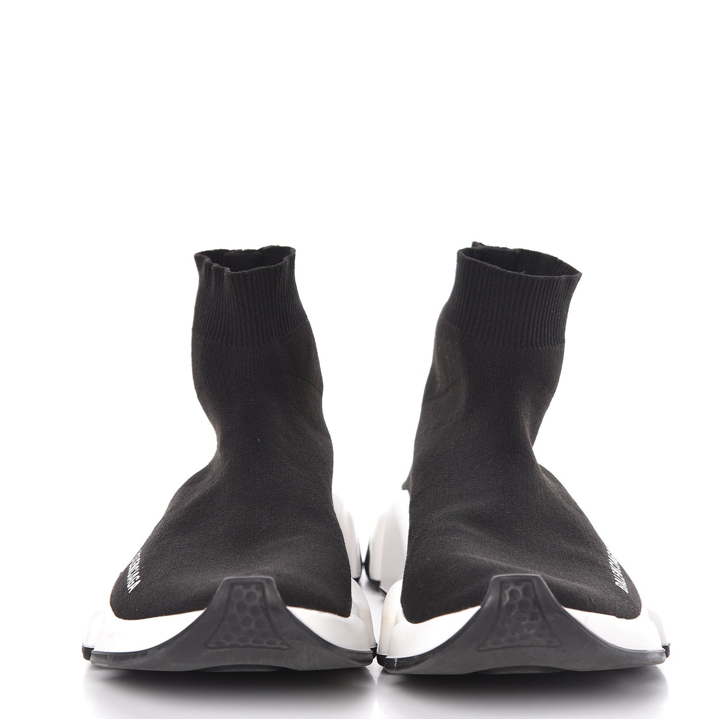 Neoprene Knit Womens Speed Sneakers 38 Black White