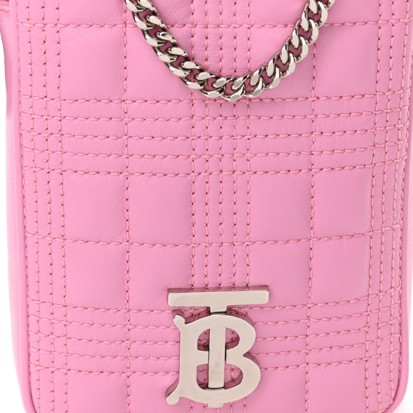 Lambskin Quilted Mini Lola Vertical Crossbody Bag Primrose Pink