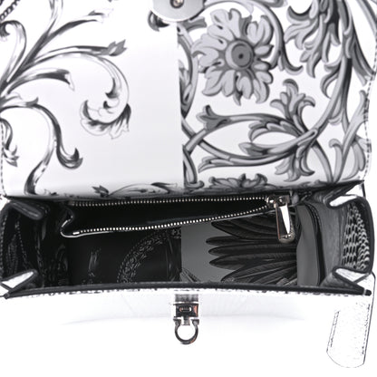 Salvatore Ferragamo Metallic Snakeskin Medium Boxyz Silver 4 of 8