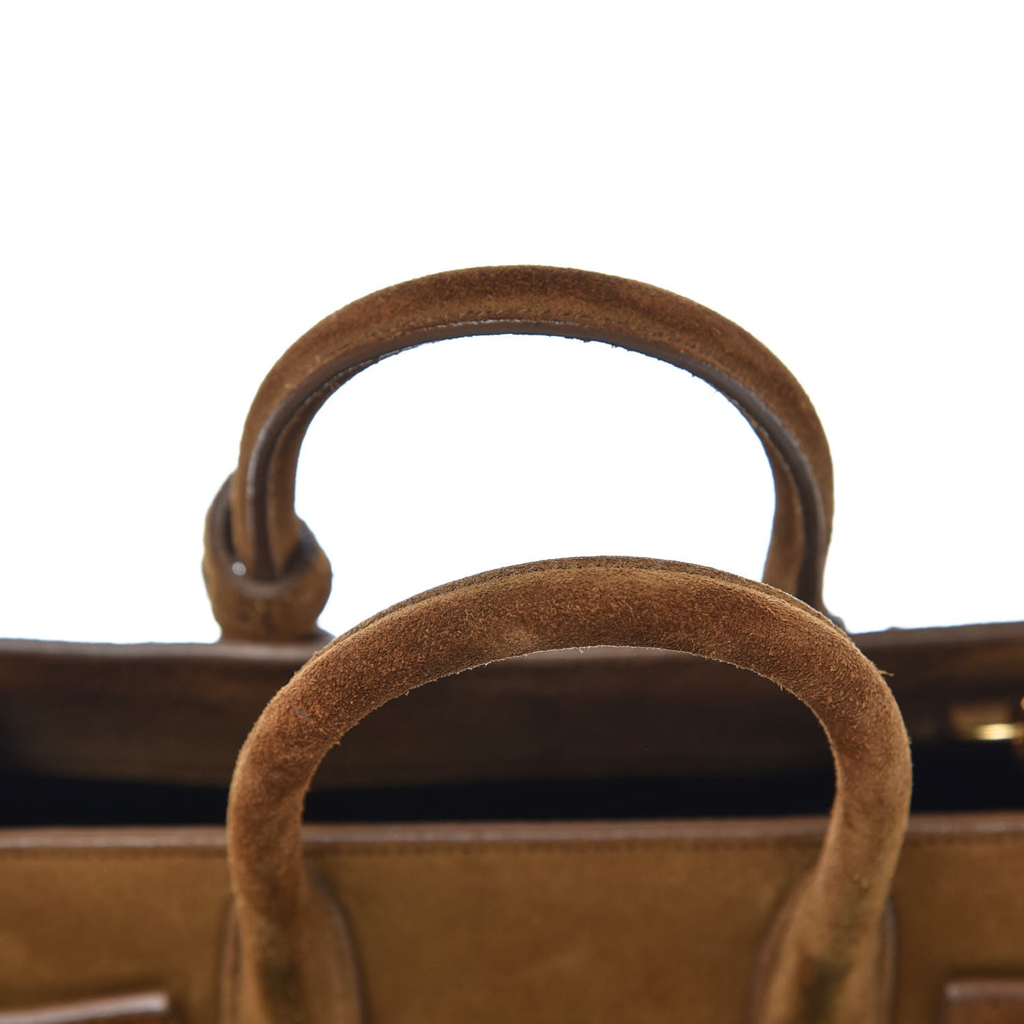 Suede Fringe Nano Sac De Jour Light Ocre