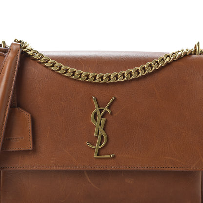 Saint Laurent Calfskin Large Monogram Sunset Tan 9 of 10