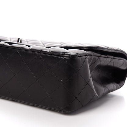 Chanel Lambskin Quilted Jumbo Single Flap Black 8 of 9