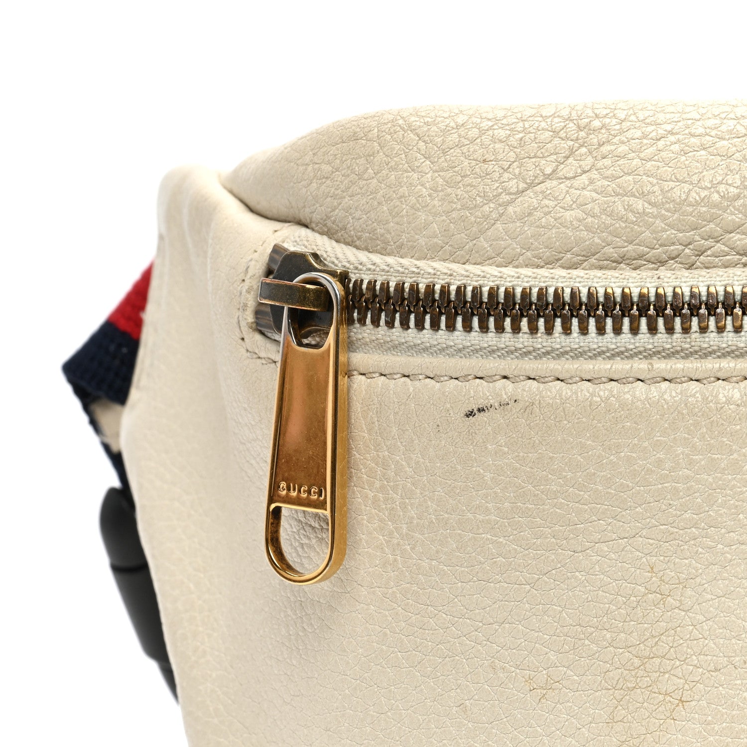 Gucci Grained Calfskin Small Logo Belt Bag White 13 of 13