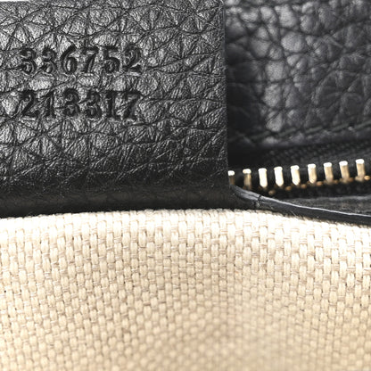 Gucci Pebbled Calfskin Medium Soho Flap Crossbody Black 7 of 10