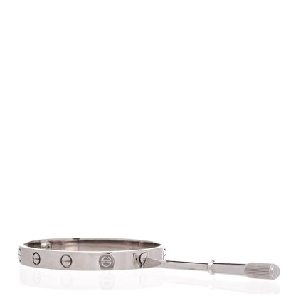 Cartier 18K White Gold LOVE Bracelet 16 4 of 6