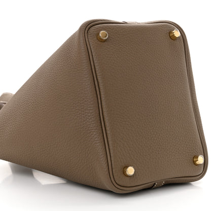 Hermes Taurillon Clemence Picotin Lock 18 PM Etoupe 9 of 11