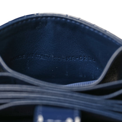 Christian Dior Patent Cannage Lady Dior 5-Gusset Card Holder Navy Blue 7 of 9