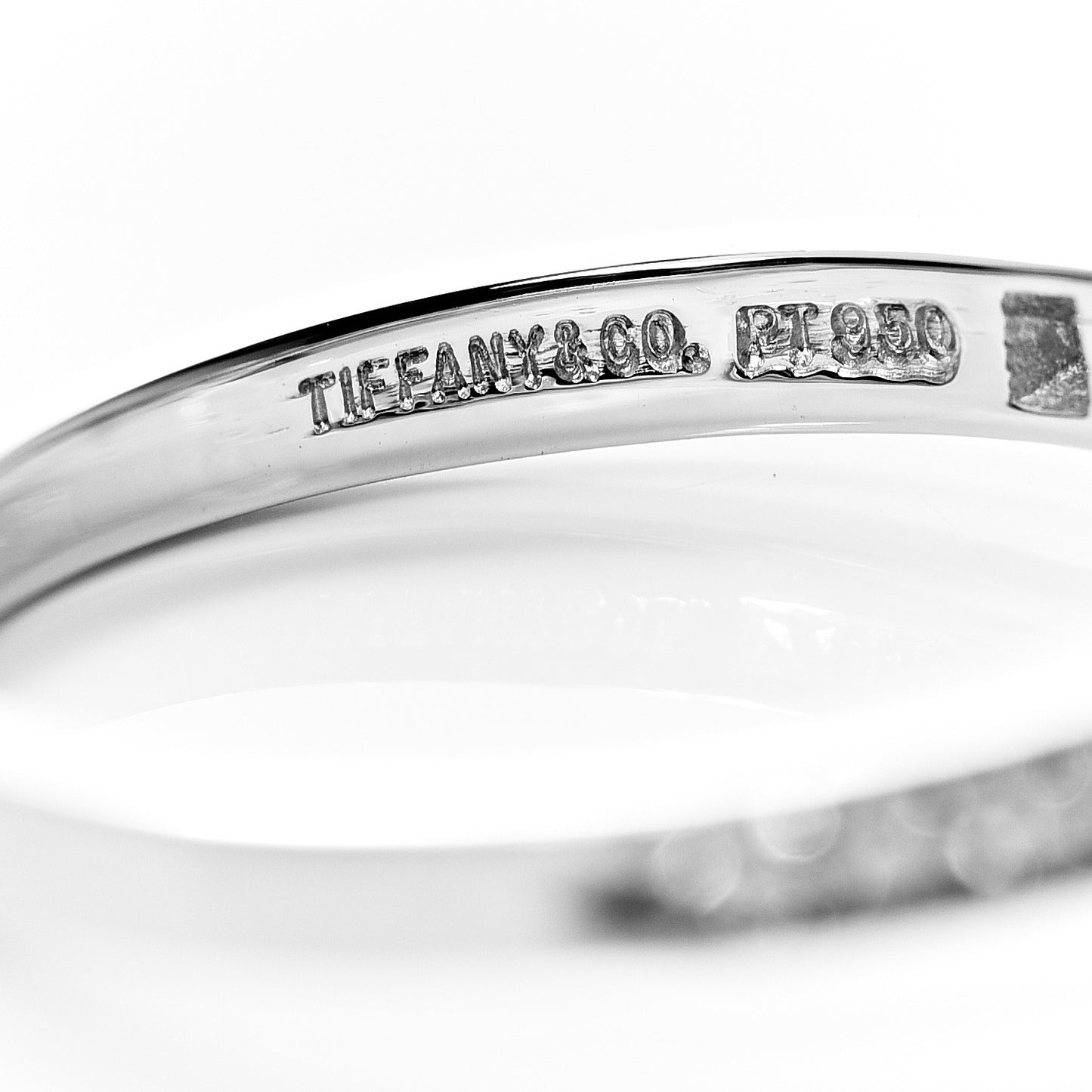 Platinum Diamond .45ct Ribbon Engagement Ring 51/5.75