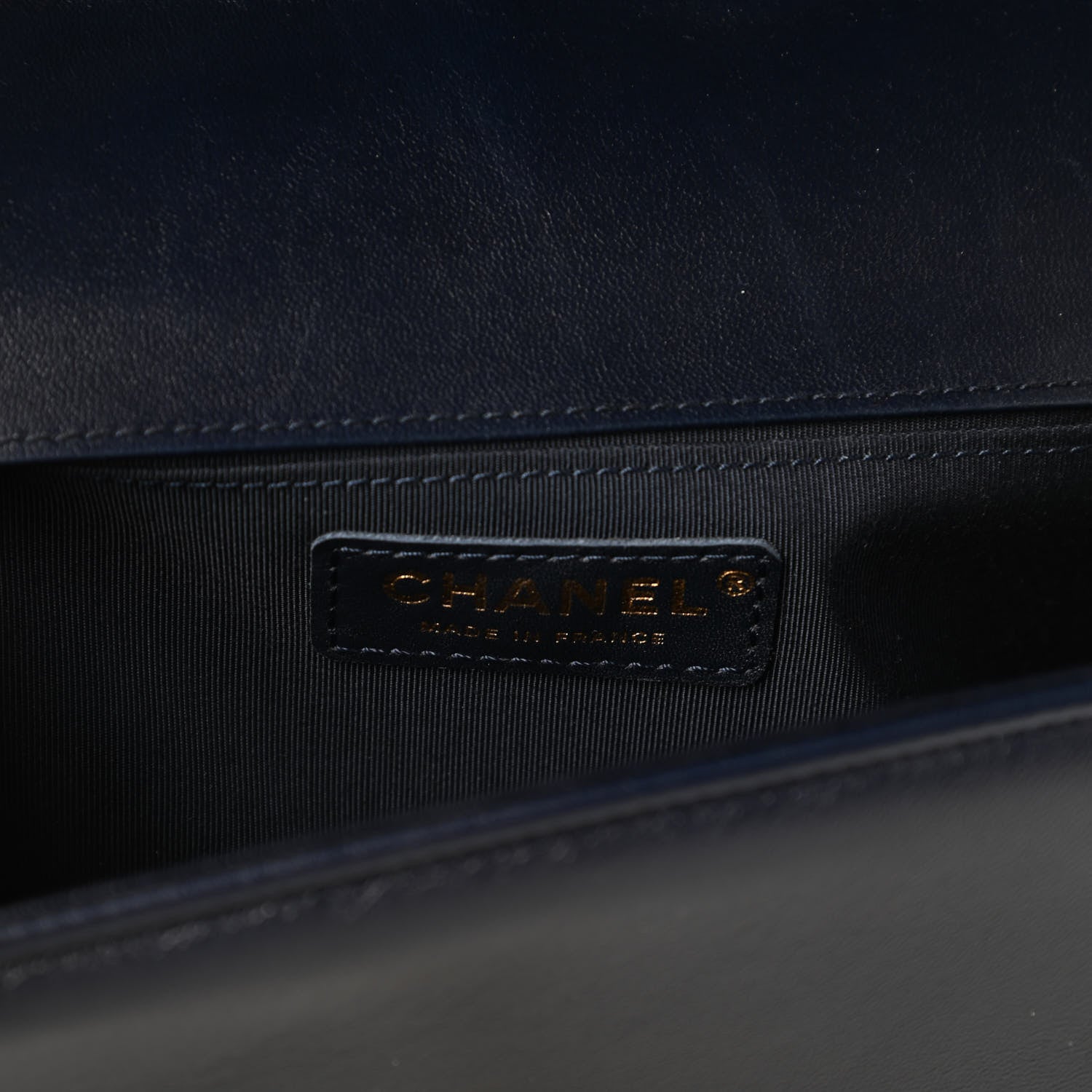 Chanel Lambskin Quilted Medium Boy Flap Dark Navy 8 of 11