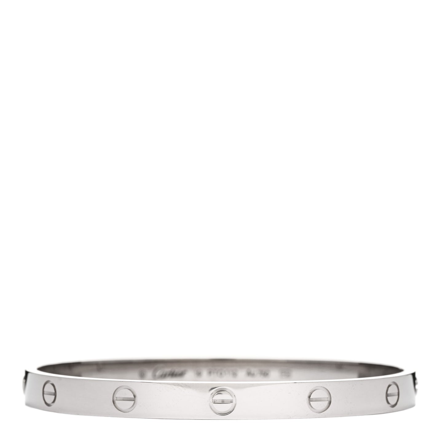 18K White Gold LOVE Bracelet 19