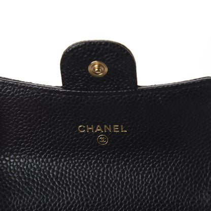 Chanel Caviar Quilted Flap Card Holder Wallet Black 5 of 7
