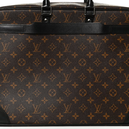 Louis Vuitton Monogram Macassar Porte Documents Voyage Soft Briefcase 7 of 16
