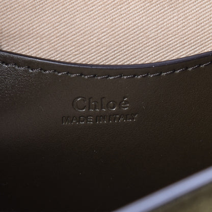Chloe Calfskin Suede Large Tess Bag Deep Forest 7 of 10