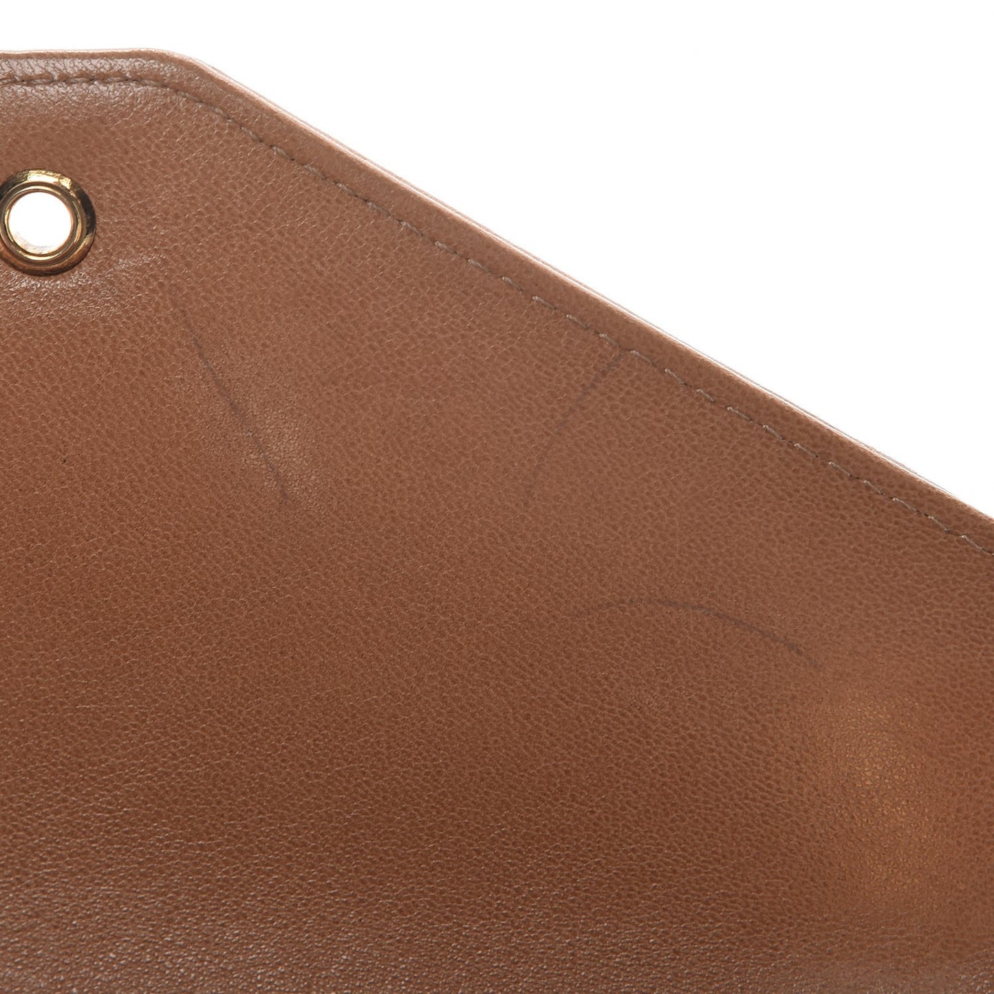 Lambskin Chevron Mini Coco Envelope Flap Beige
