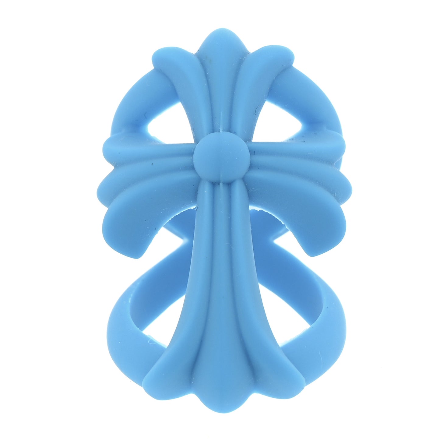 Silicone Silichrome Infinity Ring 57 8 Blue