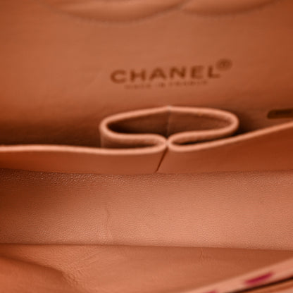 Chanel Canvas Coco Printed Quilted Medium Double Flap Pink 5 of 9