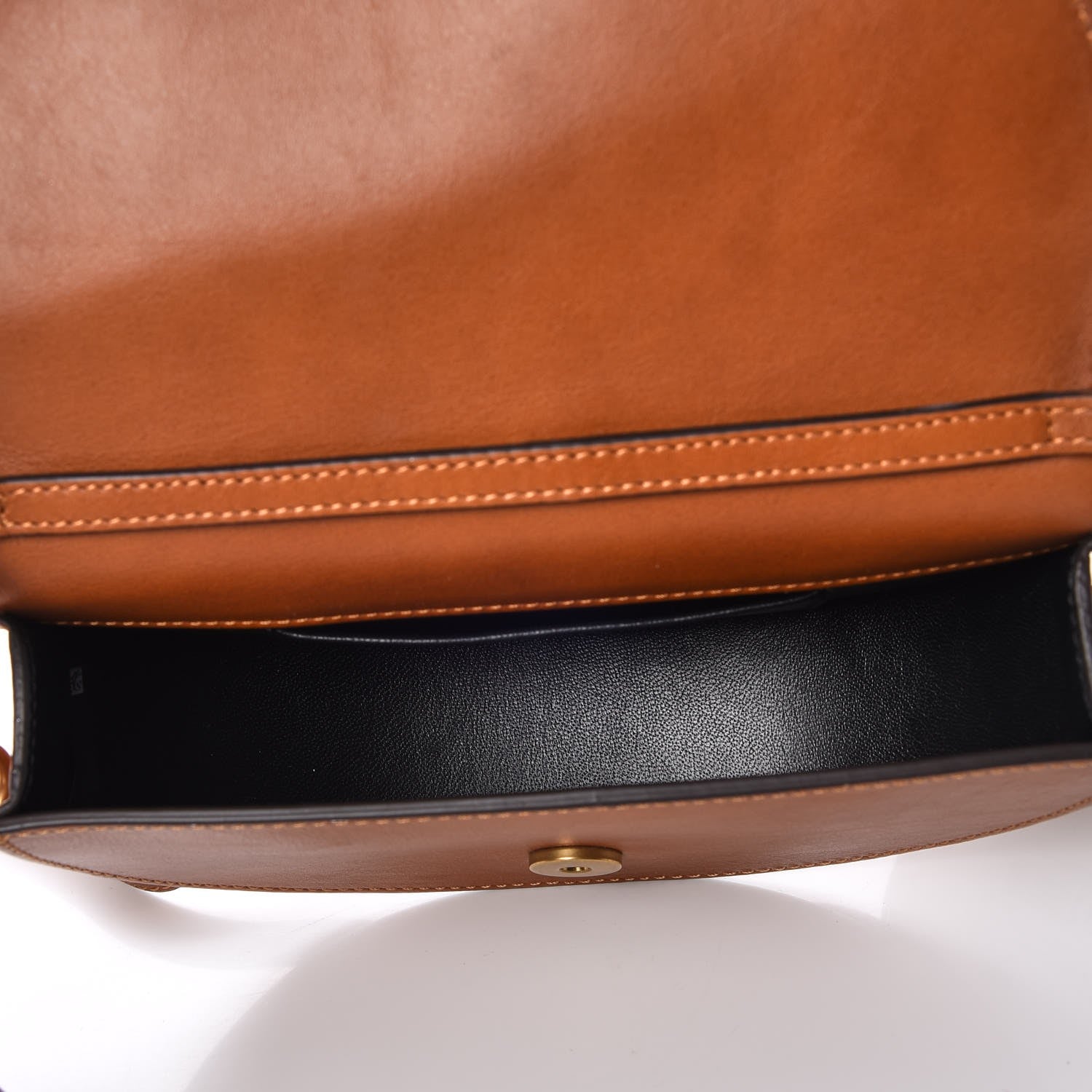 Chloe Calfskin Small Nile Bracelet Minaudiere Bag Caramel 5 of 9