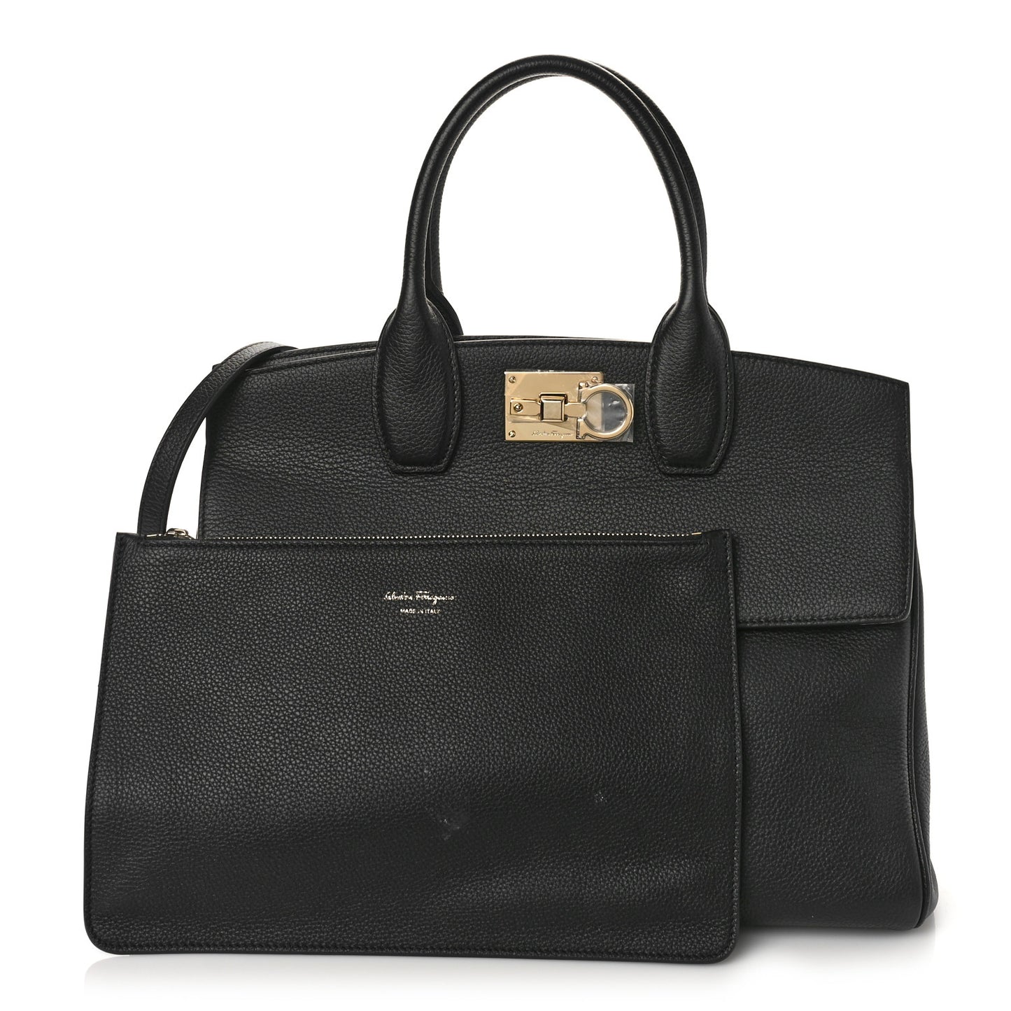 Calfskin Large Studio Bag Black
