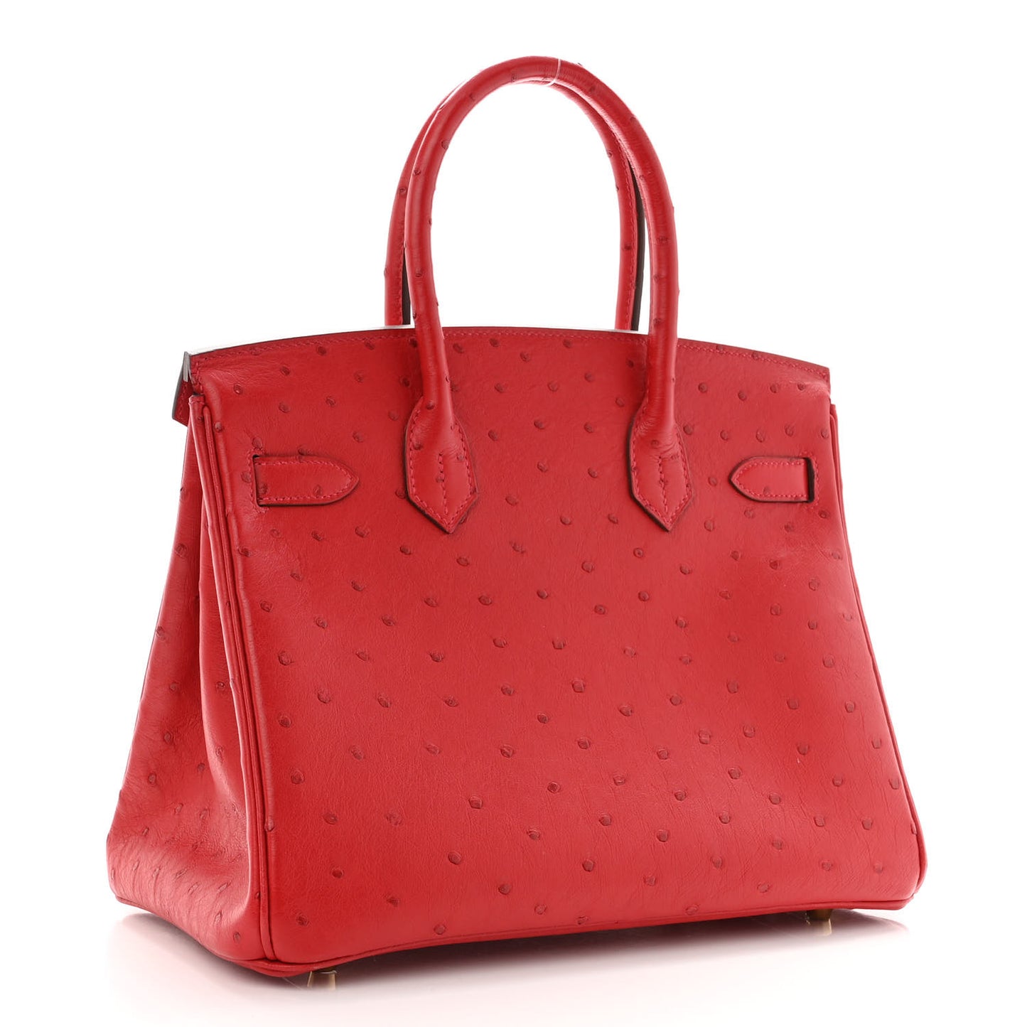Ostrich Birkin 30 Rouge Vif