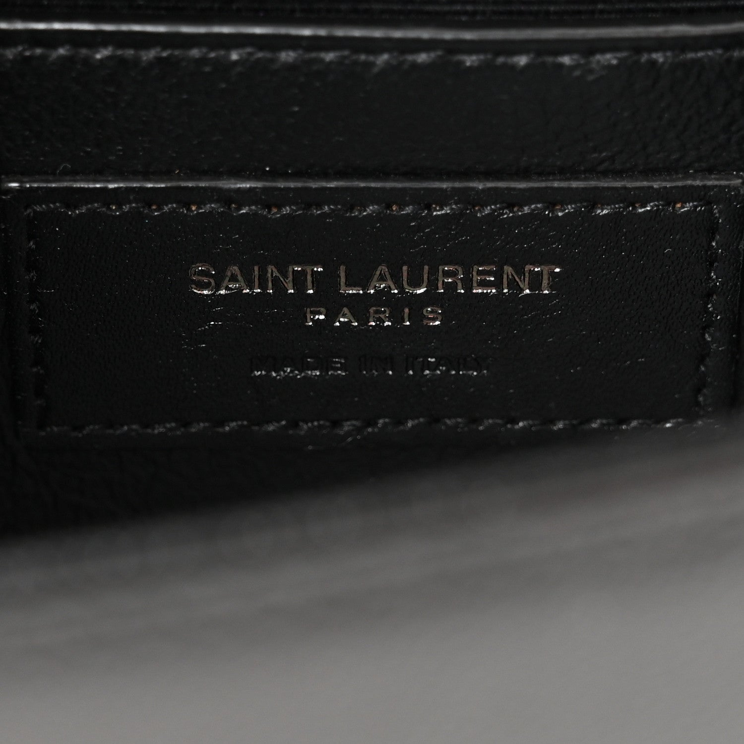 Saint Laurent Grain De Poudre Small Monogram Monochrome Kate Satchel Black 6 of 15