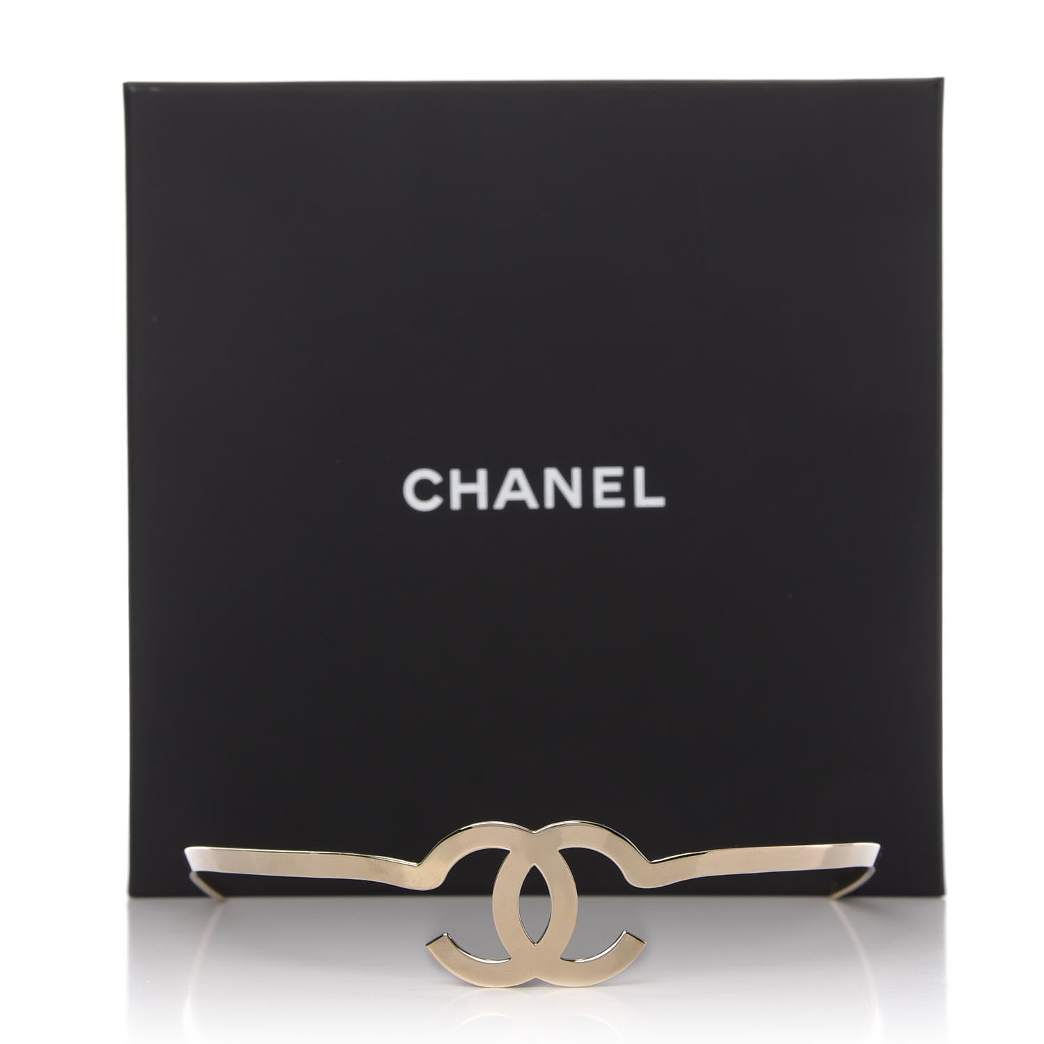 Chanel Metal CC Headband Light Gold 7 of 7