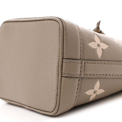 Louis Vuitton Empreinte Monogram Giant Nano Noe Tourterelle Creme 9 of 10