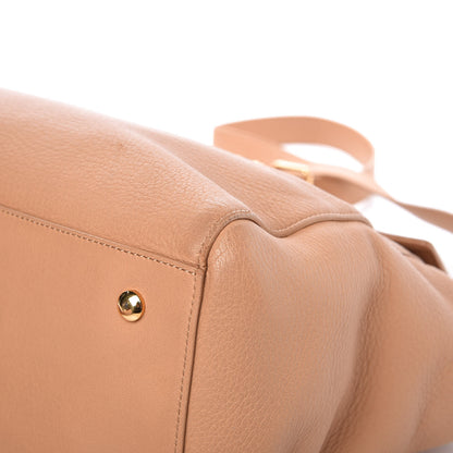 Versace Deerskin Large Signature Tote Camel 13 of 17