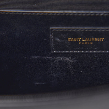 Saint Laurent Grain De Poudre Medium Classic Monogram Kate Satchel Black 8 of 14