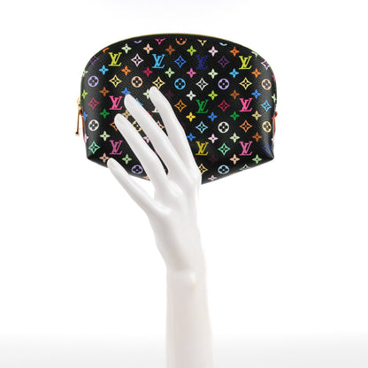 Louis Vuitton Monogram Multicolor Cosmetic Pouch Black Grenade 2 of 8
