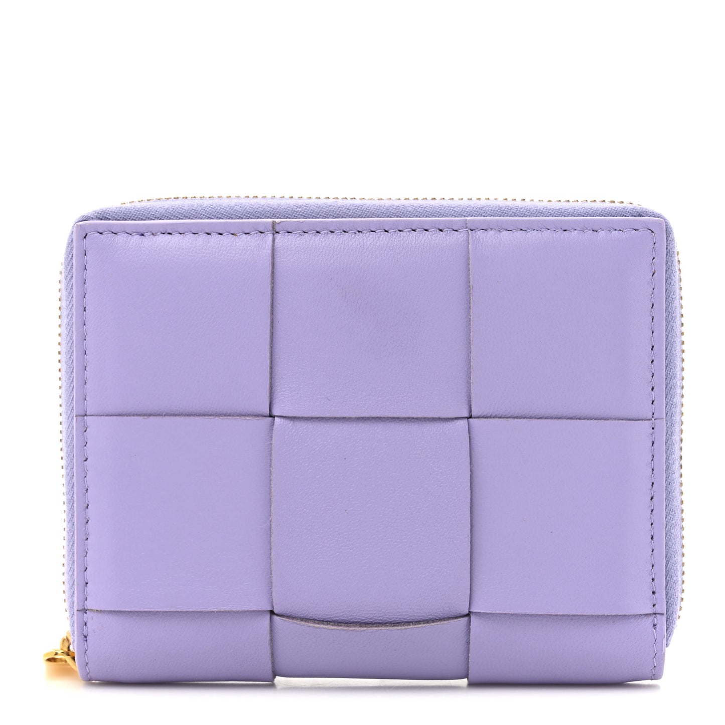 Nappa Maxi Intrecciato Zip Around Wallet Wisteria