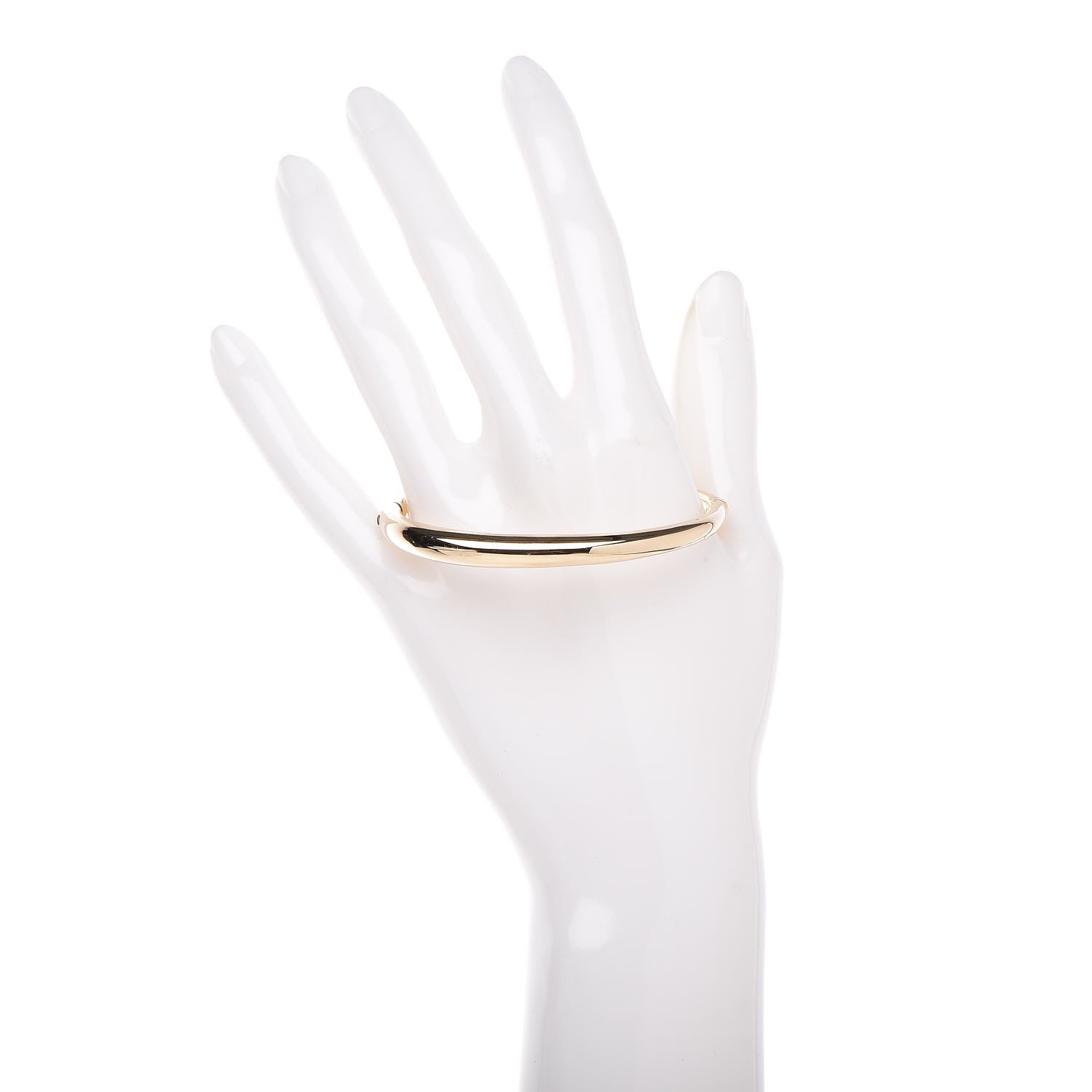 David Yurman 18K Yellow Gold 6.5mm Pure Form Smooth Bracelet 2 of 4