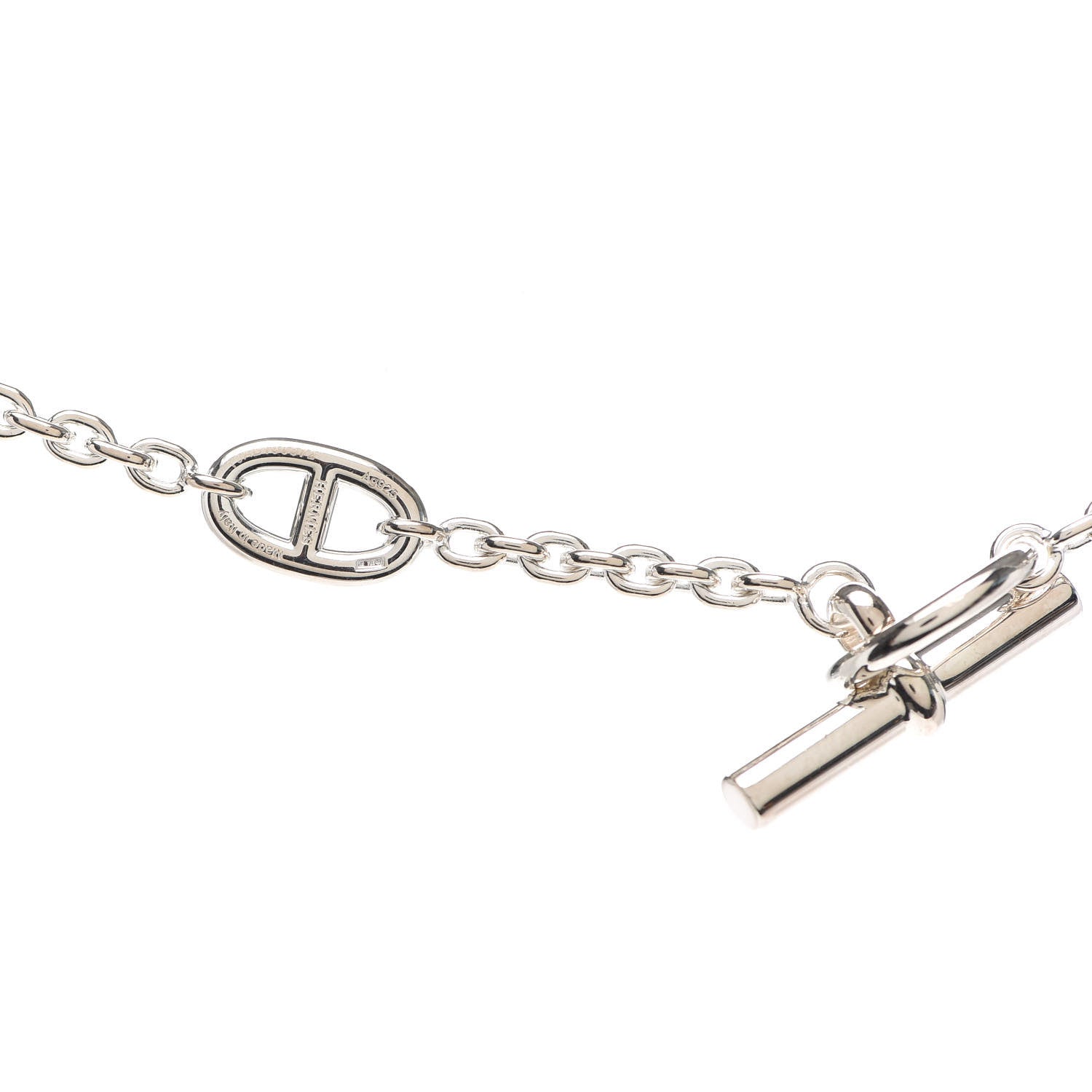 Hermes Sterling Silver Farandole Necklace 80 4 of 5