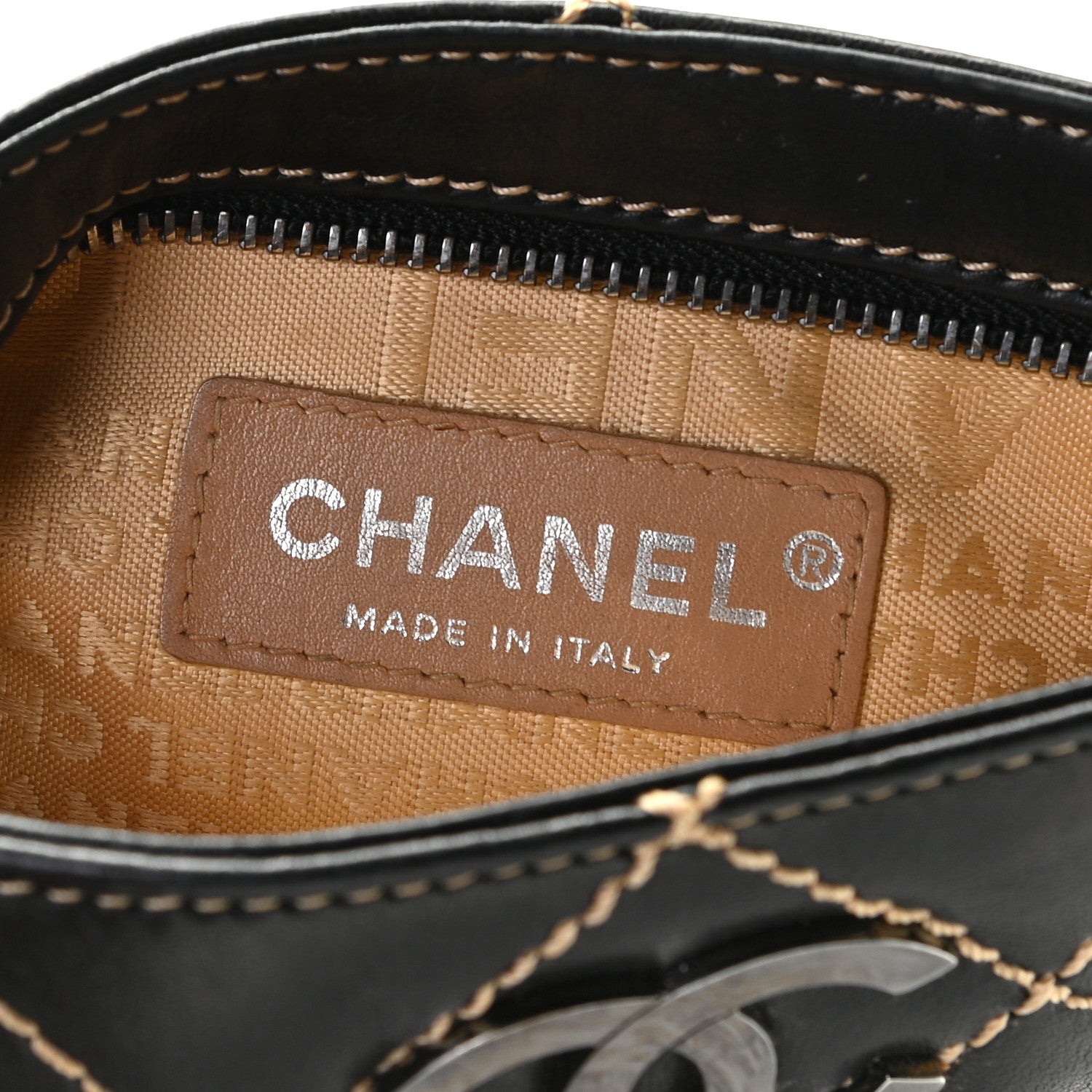 Chanel Lambskin Surpique Stitch Pochette Black 6 of 8