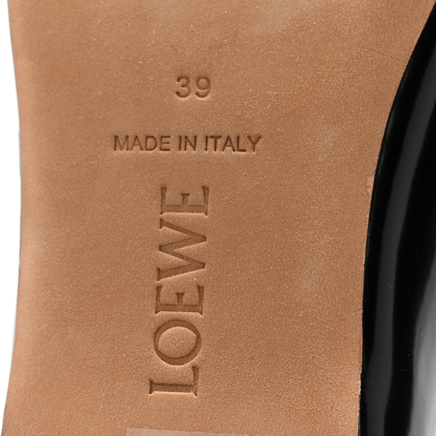 Loewe Puffy Lambskin Padded Bow Ballerina Flats 39 Black 7 of 11