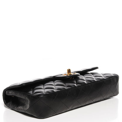 Chanel Lambskin Quilted East West Flap Black 8 of 8