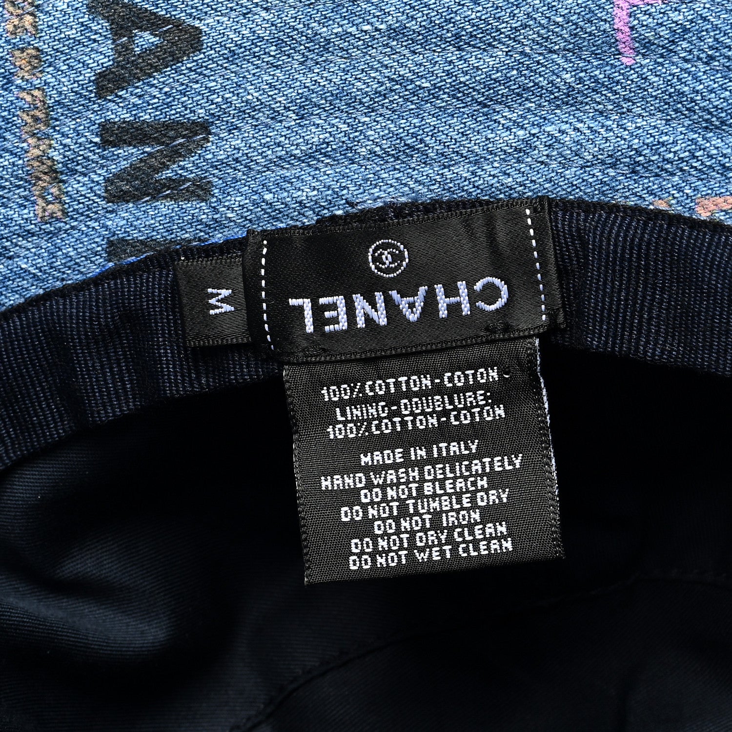 Chanel Denim Mood Cloche Bucket Hat M Blue 8 of 8