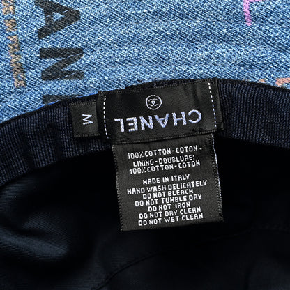 Chanel Denim Mood Cloche Bucket Hat M Blue 8 of 8