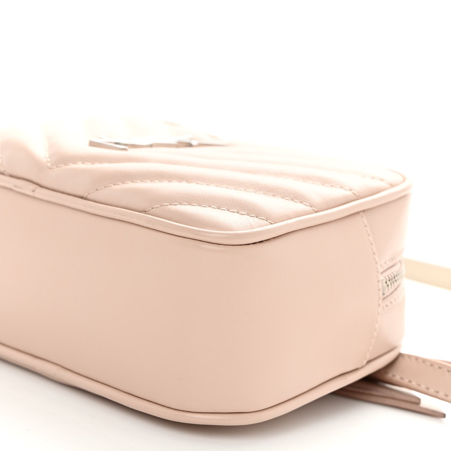 Saint Laurent Calfskin Matelasse Monogram Lou Belt Bag Marble Pink 9 of 9