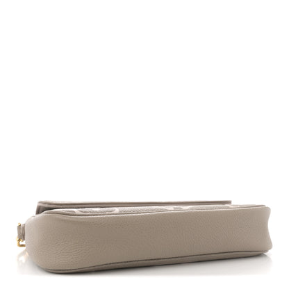 Louis Vuitton Empreinte Monogram Giant Ivy Wallet On Chain Tourterelle Creme 3 of 9