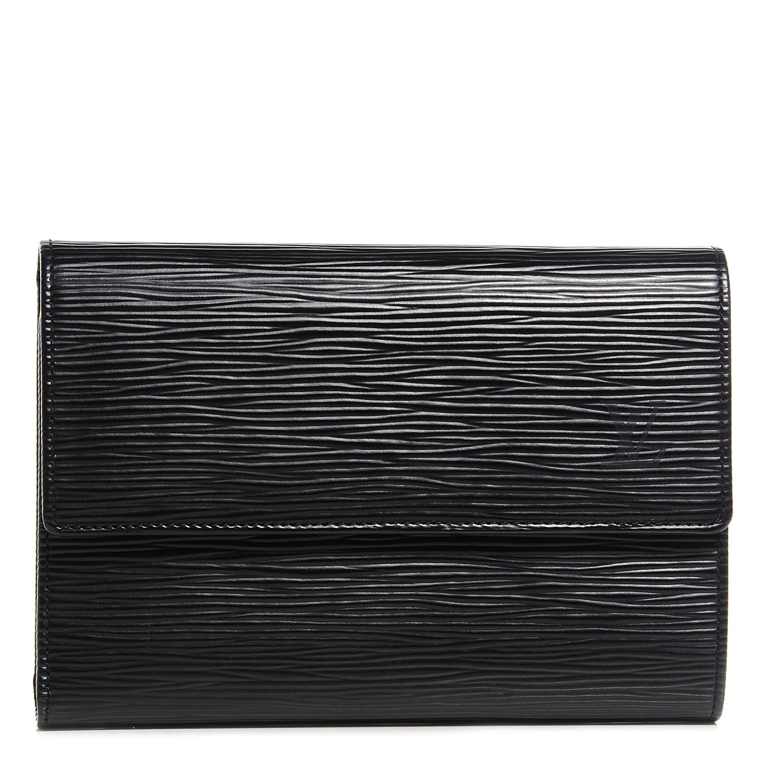 Louis Vuitton Epi Porte Tresor Etui Papiers Wallet Black 1 of 7