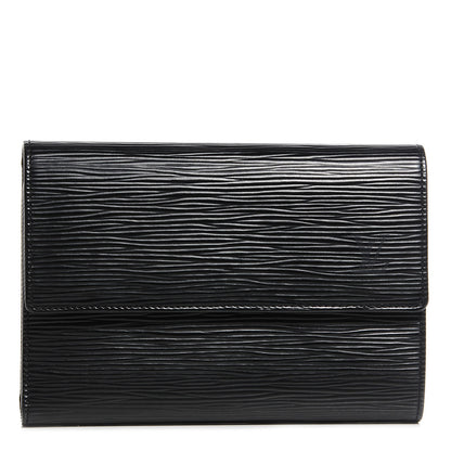 Louis Vuitton Epi Porte Tresor Etui Papiers Wallet Black 1 of 7